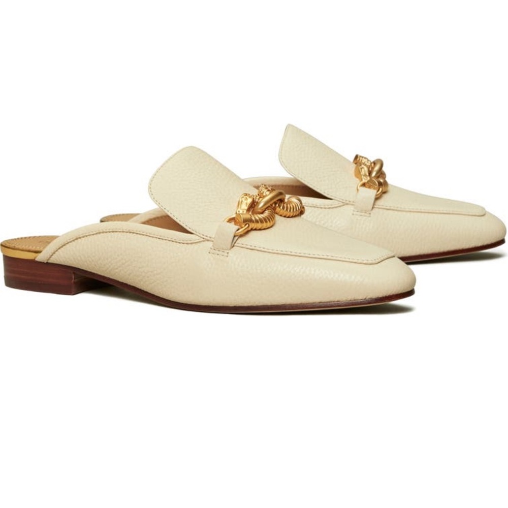 Tory Burch cream mules/slides size 7